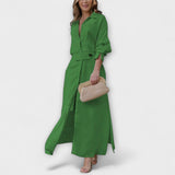 Jeannette - Maxi-Kleid mit V-Ausschnitt