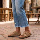 Vivara™ – Vintage-inspirierte, cropped Straight Leg Jeans mit Fransen