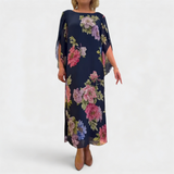 Chloé™ | Elegantes, langes Blumen-Kleid
