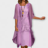 Danielle - Elegante Chiffon Zweiteilige Kleider