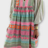 Vibrante, weite Robe Hermine