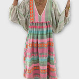 Vibrante, weite Robe Hermine