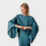 Dana - Leinen- und Baumwoll-Kimono-Robe