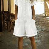 Lässiger Damen Kurz-Overall