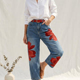 Sophia - Elegante Blumenhose
