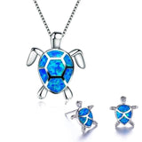 Opal Schildkröte Schmuckset