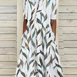 Sela™ – Küstenblumen Midi Kleid
