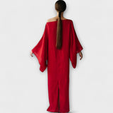 Dana - Leinen- und Baumwoll-Kimono-Robe
