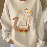 Damen Weihnachts-Jesu-Geburts-Sweatshirts