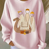 Damen Weihnachts-Jesu-Geburts-Sweatshirts