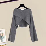 Emily - Modisches Strickkleid Set
