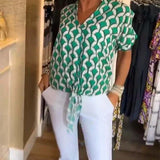 Bella™ - Lässiges Top mit Print und V-Ausschnitt