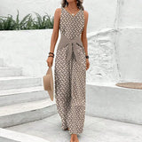 Eliana - Ärmelloser Jumpsuit Mit Rundhalsausschnitt