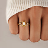 Aitana - Vintage Perlenring