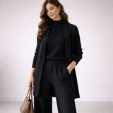 Emma | Damen Drei-Teile Lounge Set mit Cardigan