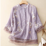 Kourtney™ | Schicke Bluse mit gestickten Akzenten