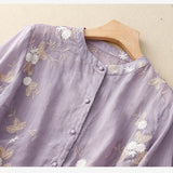 Kourtney™ | Schicke Bluse mit gestickten Akzenten